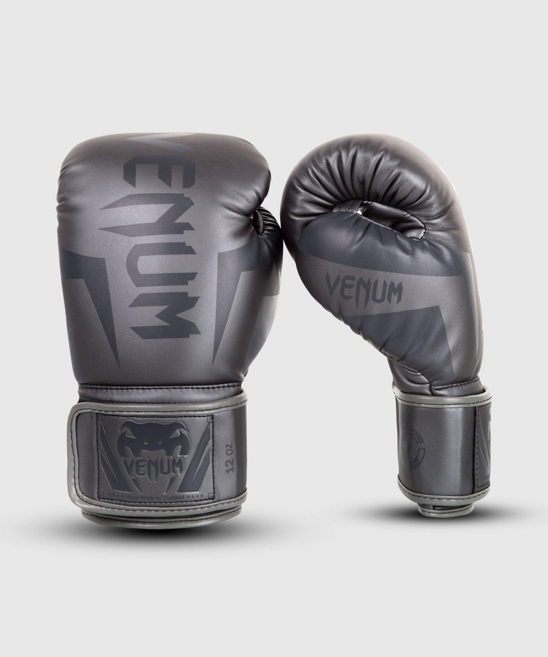 Venum Elite(Muay Thai) Miesten Nyrkkeilyhanskat Harmaat | 34602-KFMA | Suomi