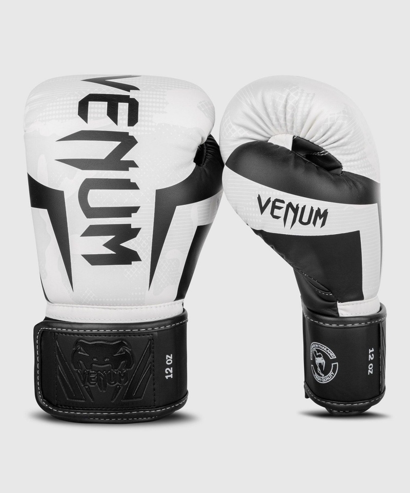 Venum Elite(Muay Thai) Naisten Nyrkkeilyhanskat Valkoinen | 49701-SXDV | Suomi