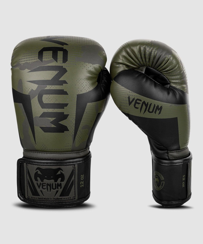 Venum Elite(Muay Thai) Naisten Nyrkkeilyhanskat Khaki | 30825-ZDWV | Suomi