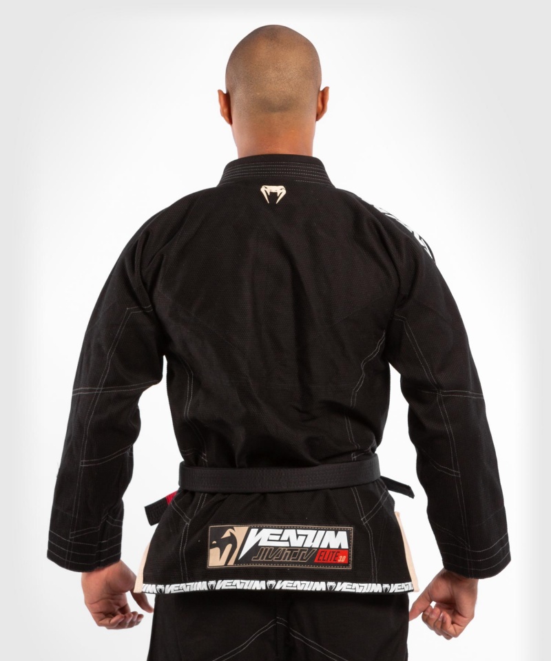 Venum Elite 3.0 BJJ Gi Miesten BJJ Kimonos Mustat | 31687-SGBM | Suomi