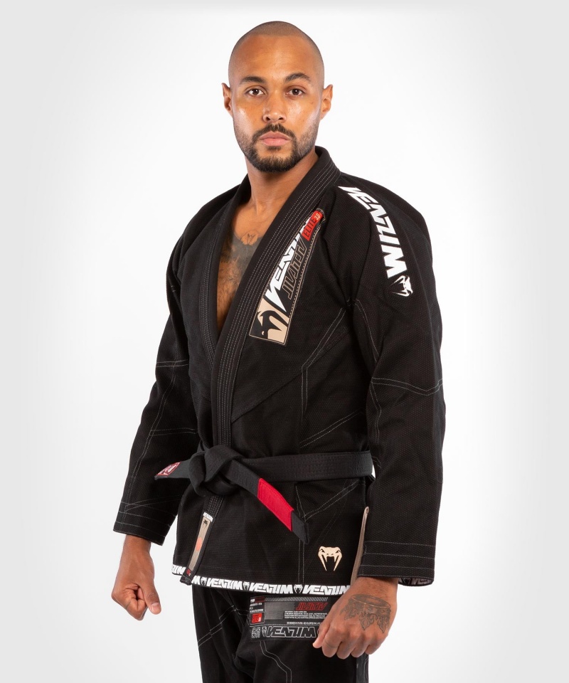 Venum Elite 3.0 BJJ Gi Miesten BJJ Kimonos Mustat | 31687-SGBM | Suomi