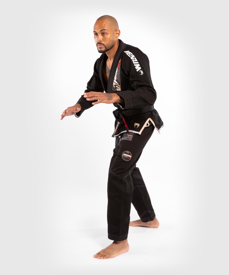 Venum Elite 3.0 BJJ Gi Miesten BJJ Kimonos Mustat | 31687-SGBM | Suomi