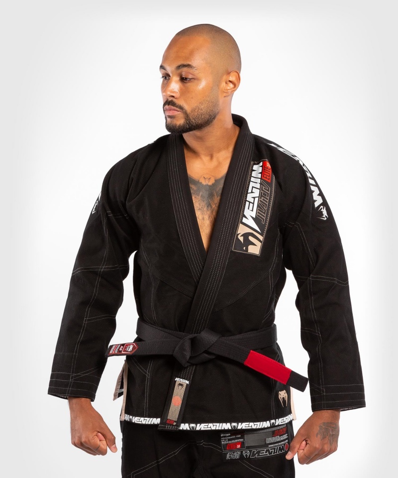 Venum Elite 3.0 BJJ Gi Miesten BJJ Kimonos Mustat | 31687-SGBM | Suomi