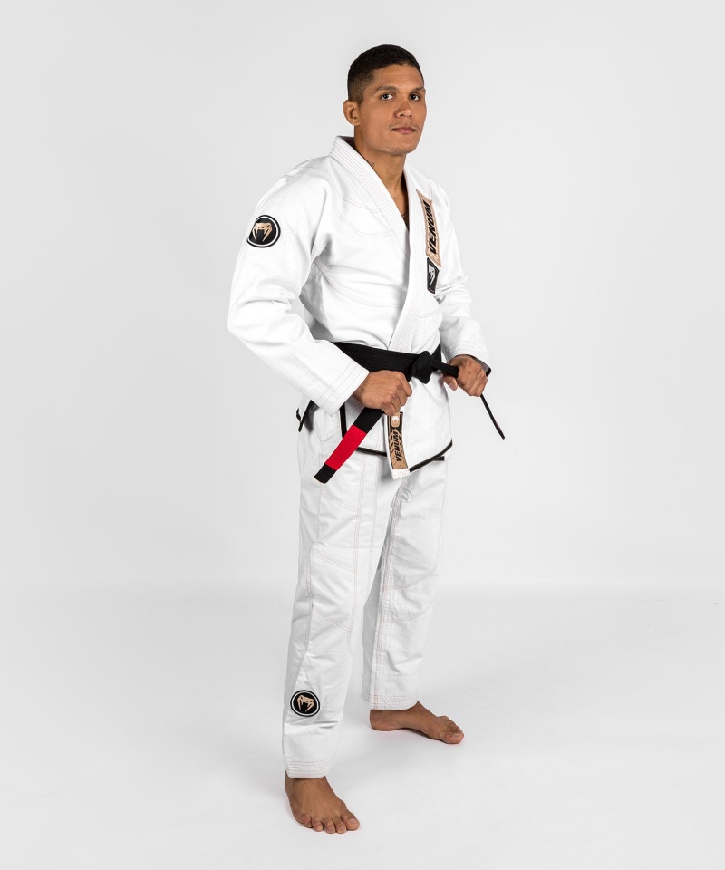 Venum Elite 4.0 Brazilian Jiu Jitsu Gi Miesten BJJ Kimonos Valkoinen | 03281-YXZJ | Suomi