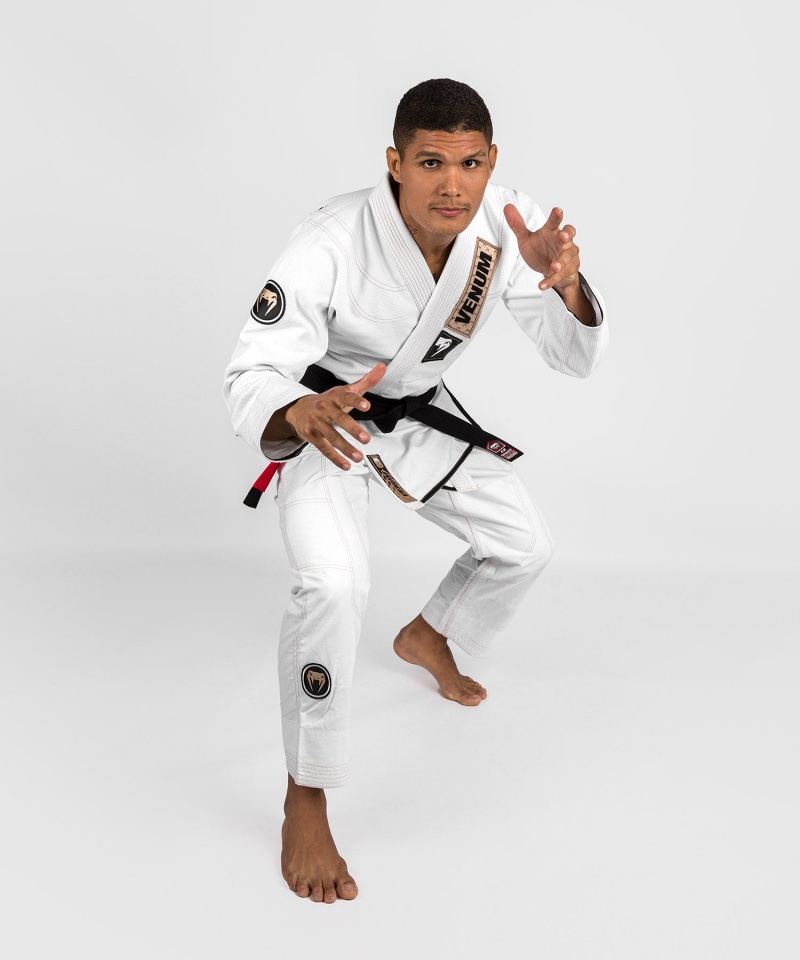 Venum Elite 4.0 Brazilian Jiu Jitsu Gi Miesten BJJ Kimonos Valkoinen | 03281-YXZJ | Suomi