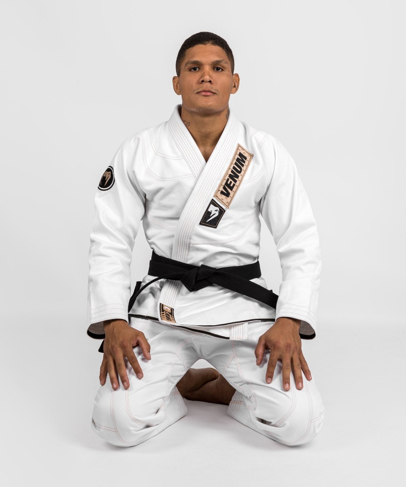 Venum Elite 4.0 Brazilian Jiu Jitsu Gi Miesten BJJ Kimonos Valkoinen | 03281-YXZJ | Suomi