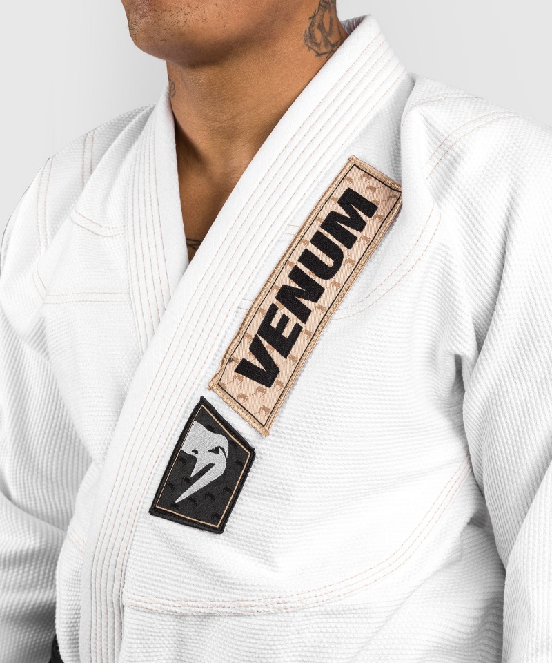 Venum Elite 4.0 Brazilian Jiu Jitsu Gi Miesten BJJ Kimonos Valkoinen | 03281-YXZJ | Suomi