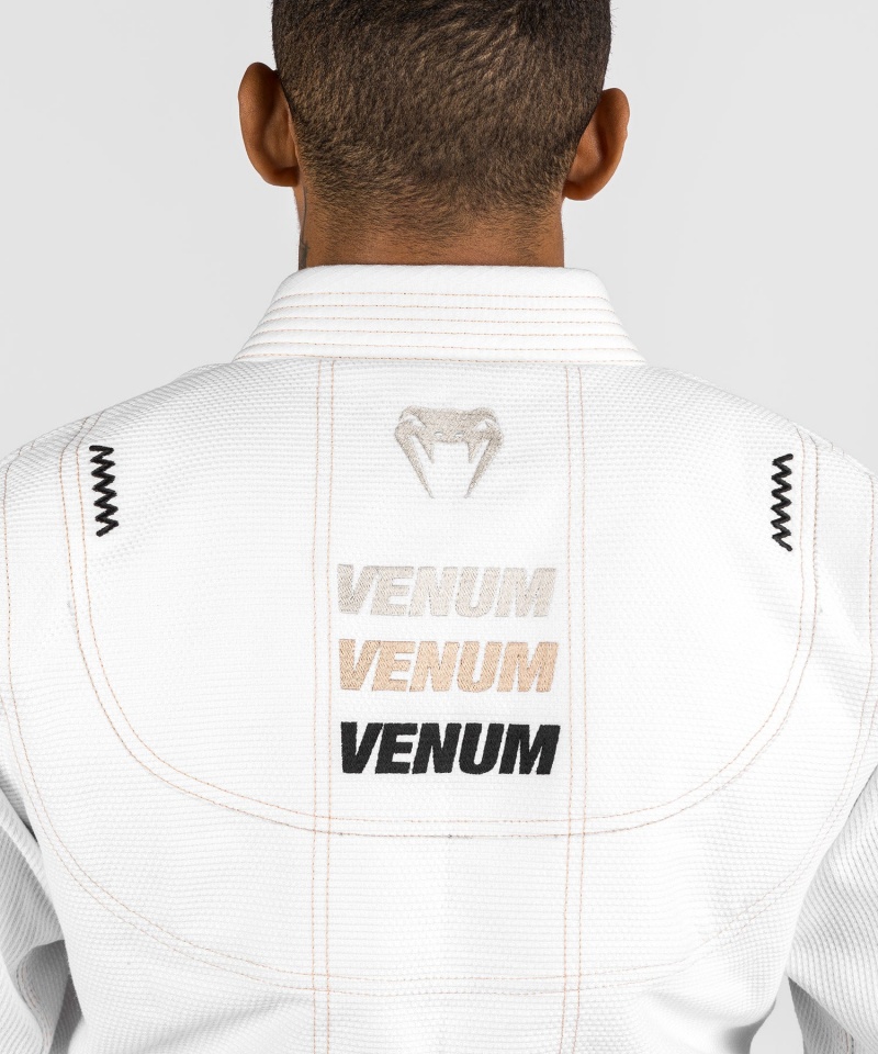 Venum Elite 4.0 Brazilian Jiu Jitsu Gi Miesten BJJ Kimonos Valkoinen | 03281-YXZJ | Suomi