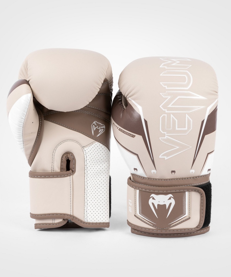 Venum Elite Evo(Muay Thai) Miesten Nyrkkeilyhanskat Harmaat | 50982-AKHB | Suomi