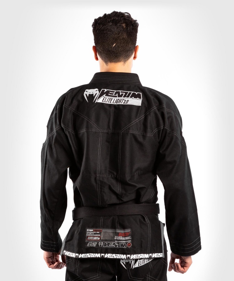 Venum Elite Light 3.0 BJJ Gi Miesten BJJ Kimonos Mustat | 14039-OQSY | Suomi