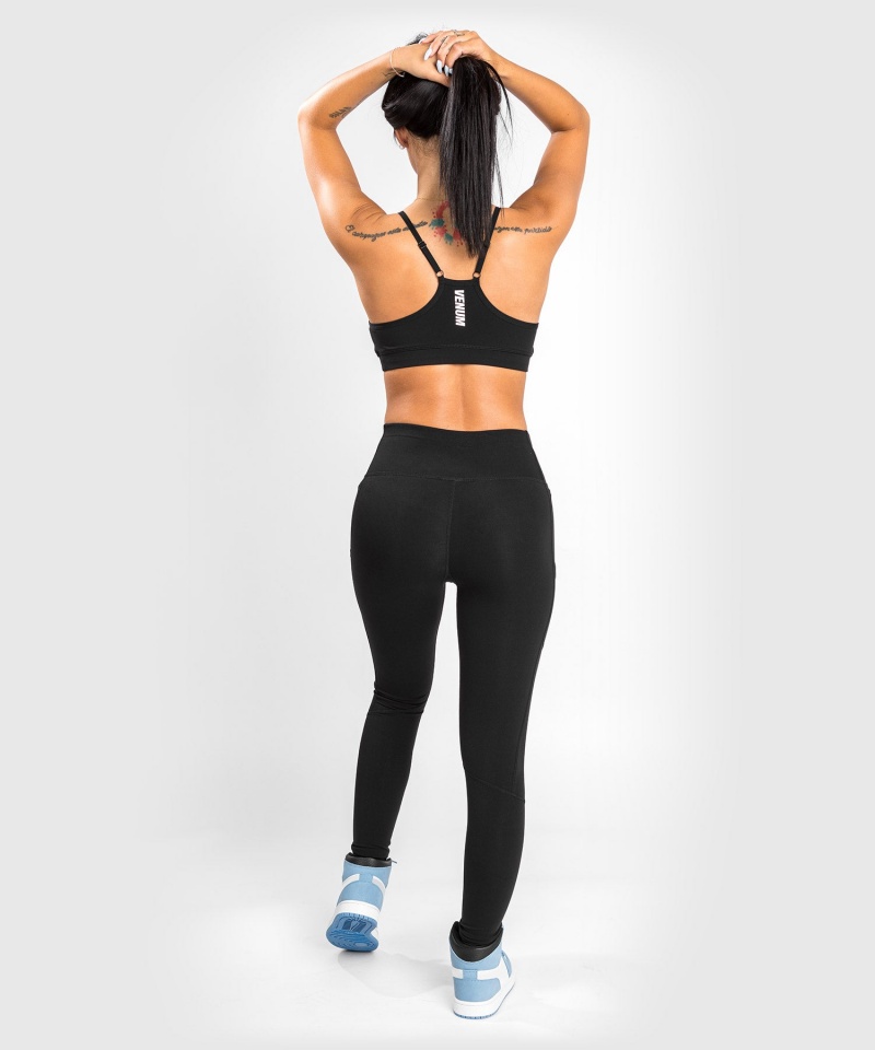 Venum Essential Performance Naisten Leggings Mustat | 56931-BLQW | Suomi