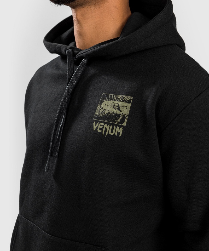 Venum Fangs Hoodie Regular Fit Miesten Huppari Mustat | 26734-VDIT | Suomi