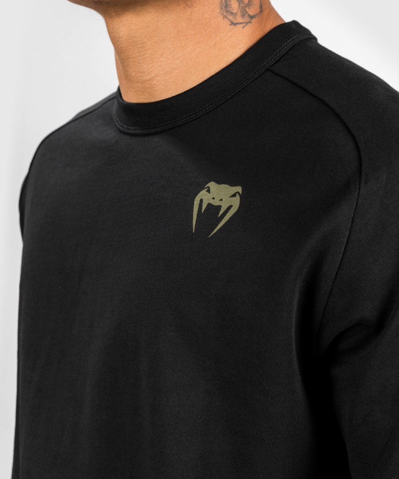 Venum Fangs Long Sleeves Miesten T-Paita Mustat | 48157-KRWB | Suomi