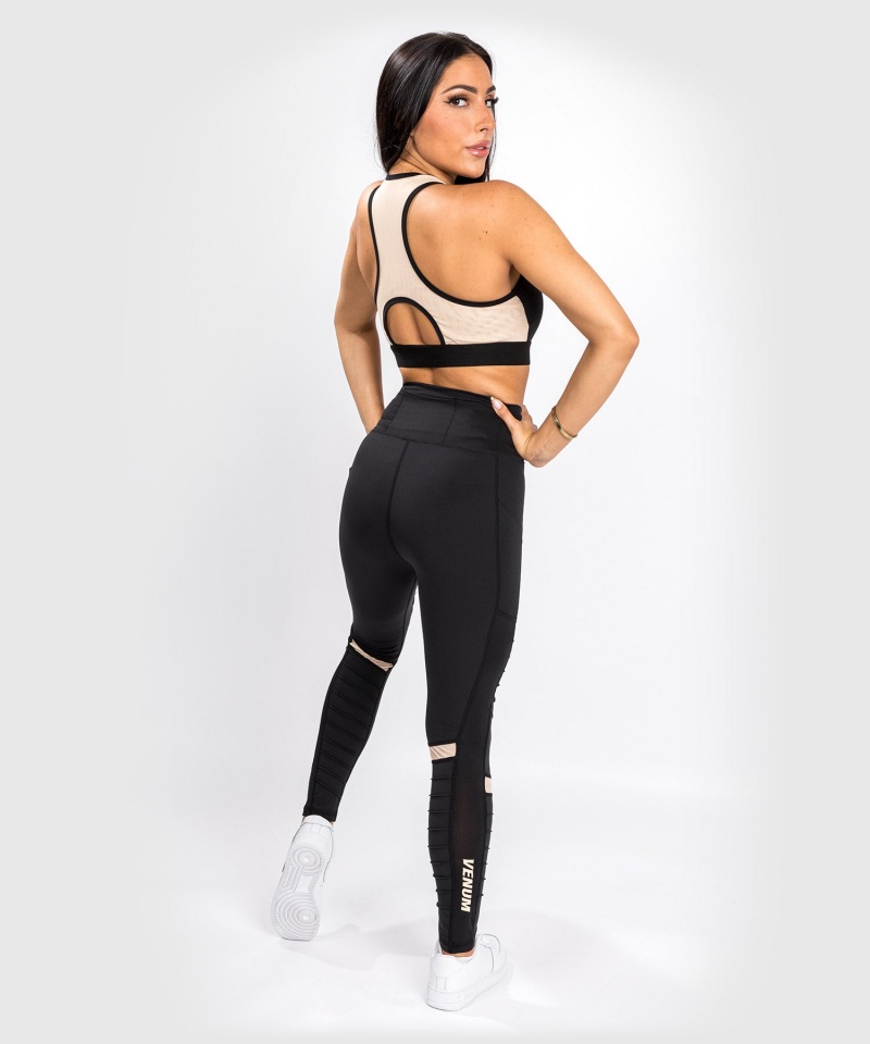 Venum Fusion 2.0 Naisten Leggings Mustat Harmaat | 93064-VQPA | Suomi