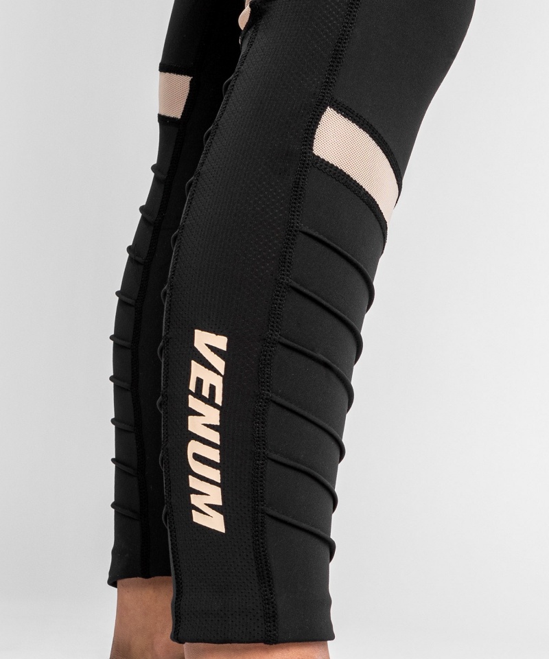 Venum Fusion 2.0 Naisten Leggings Mustat Harmaat | 93064-VQPA | Suomi