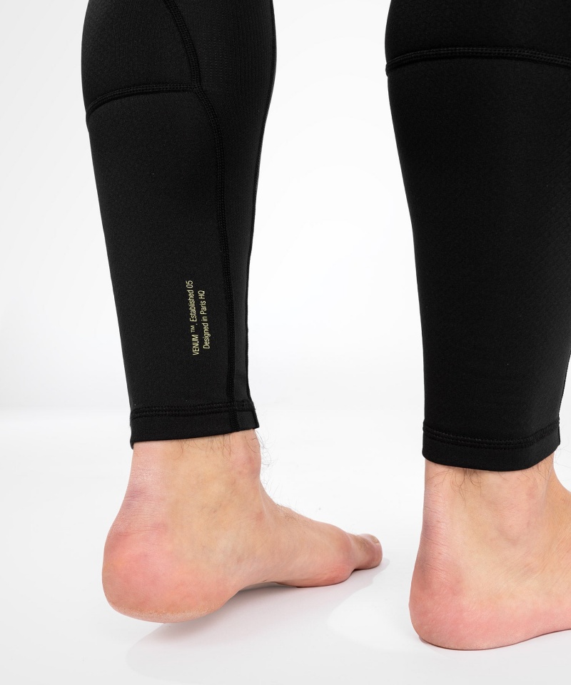 Venum Fusion 2.0 Spats(Compression) Miesten Leggings Mustat Keltainen | 75809-VMGY | Suomi