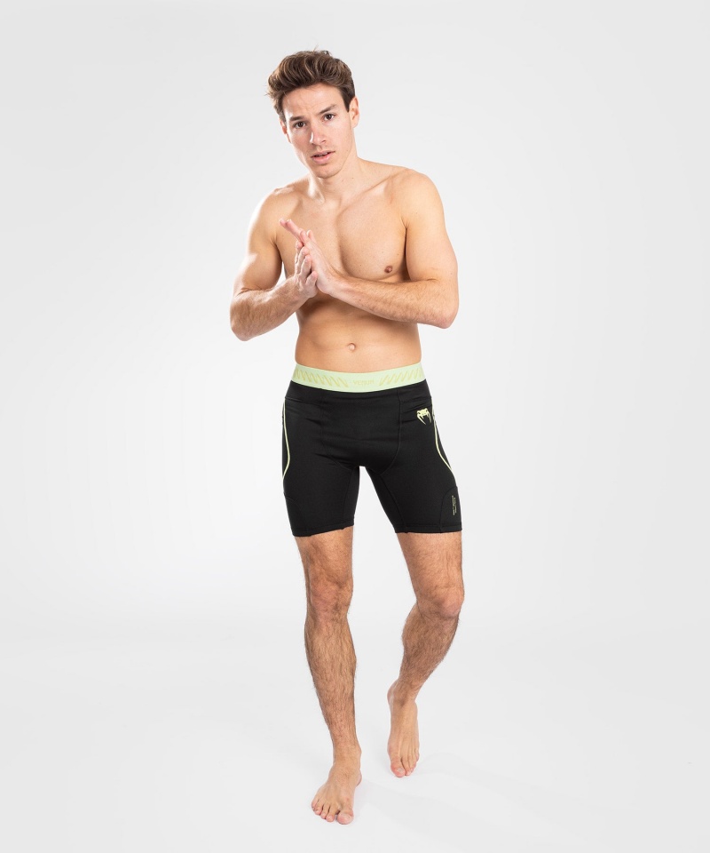 Venum Fusion 2.0 Vale Tudo(Compression) Miesten Shortsit Mustat Keltainen | 01869-BWPM | Suomi