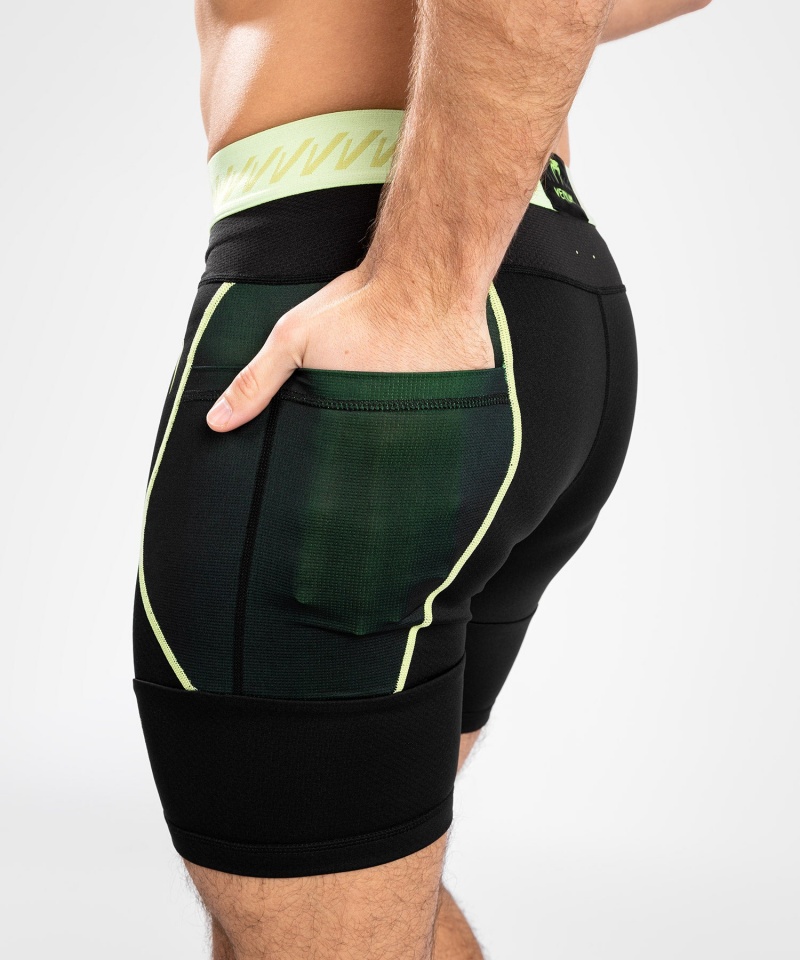 Venum Fusion 2.0 Vale Tudo(Compression) Miesten Shortsit Mustat Keltainen | 01869-BWPM | Suomi