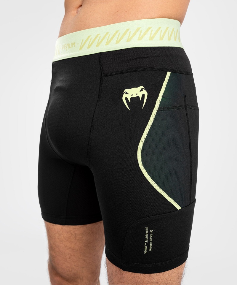 Venum Fusion 2.0 Vale Tudo(Compression) Miesten Shortsit Mustat Keltainen | 01869-BWPM | Suomi