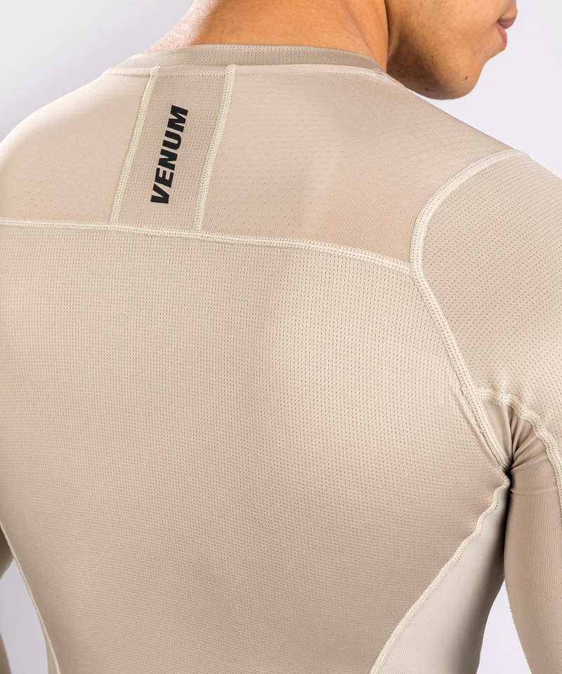 Venum G-Fit Air Longsleeve Miesten MMA Rashguard Harmaat | 97561-RZXT | Suomi