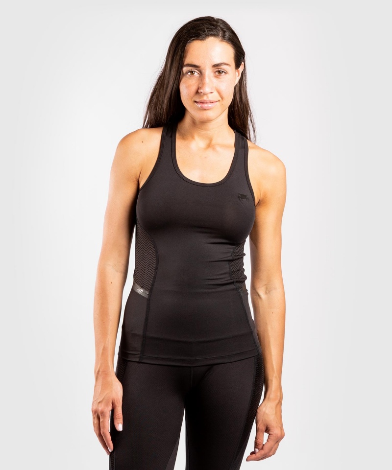 Venum G-Fit Dry-Tech Naisten Hihaton Paita Mustat | 14965-VWHS | Suomi