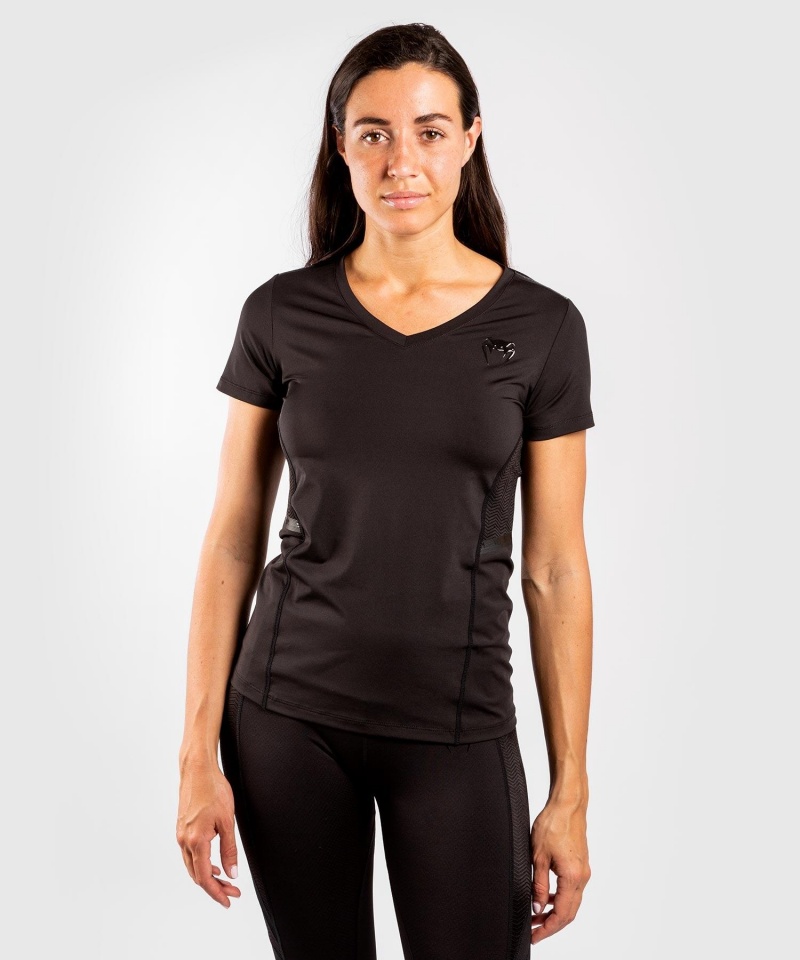 Venum G-Fit Dry-Tech Naisten T-Paita Mustat | 23804-EZUH | Suomi