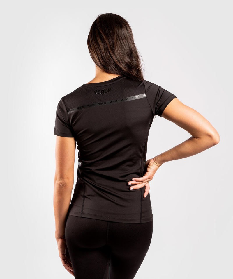 Venum G-Fit Dry-Tech Naisten T-Paita Mustat | 23804-EZUH | Suomi