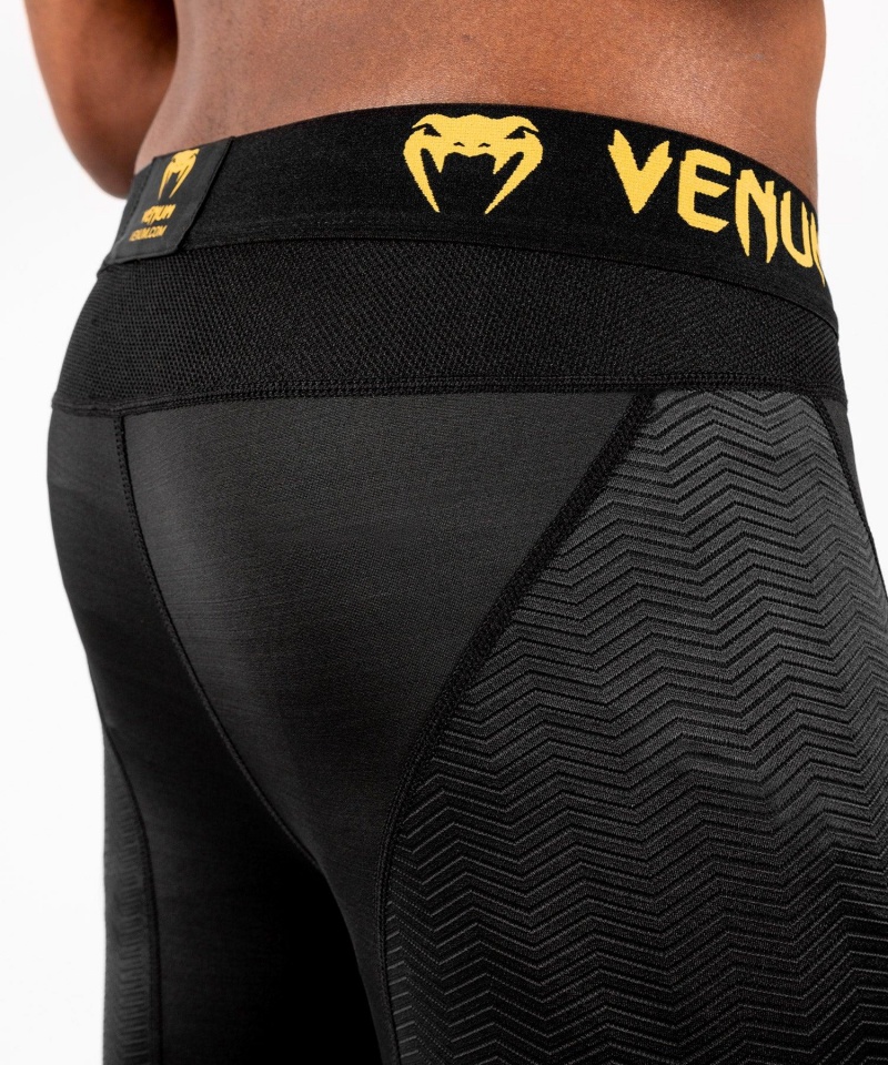 Venum G-Fit Spats(Compression) Miesten Leggings Mustat Kultaiset | 48796-HXYQ | Suomi