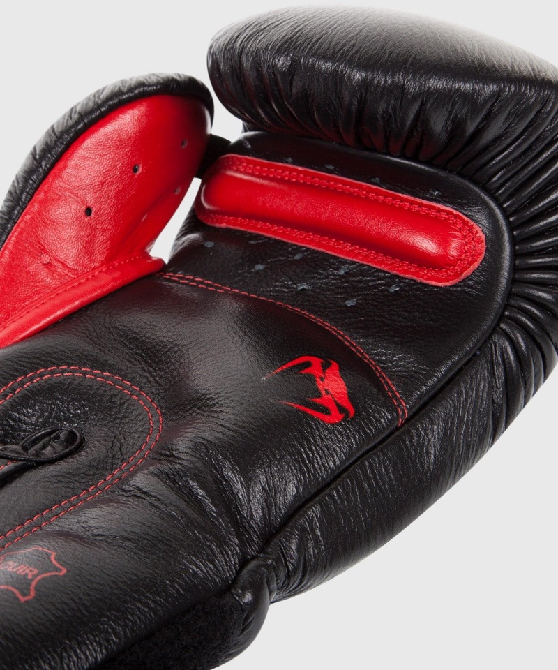 Venum Giant 3.0 Nappa Nahkaiset(Muay Thai) Miesten Nyrkkeilyhanskat Mustat | 41503-CWUO | Suomi