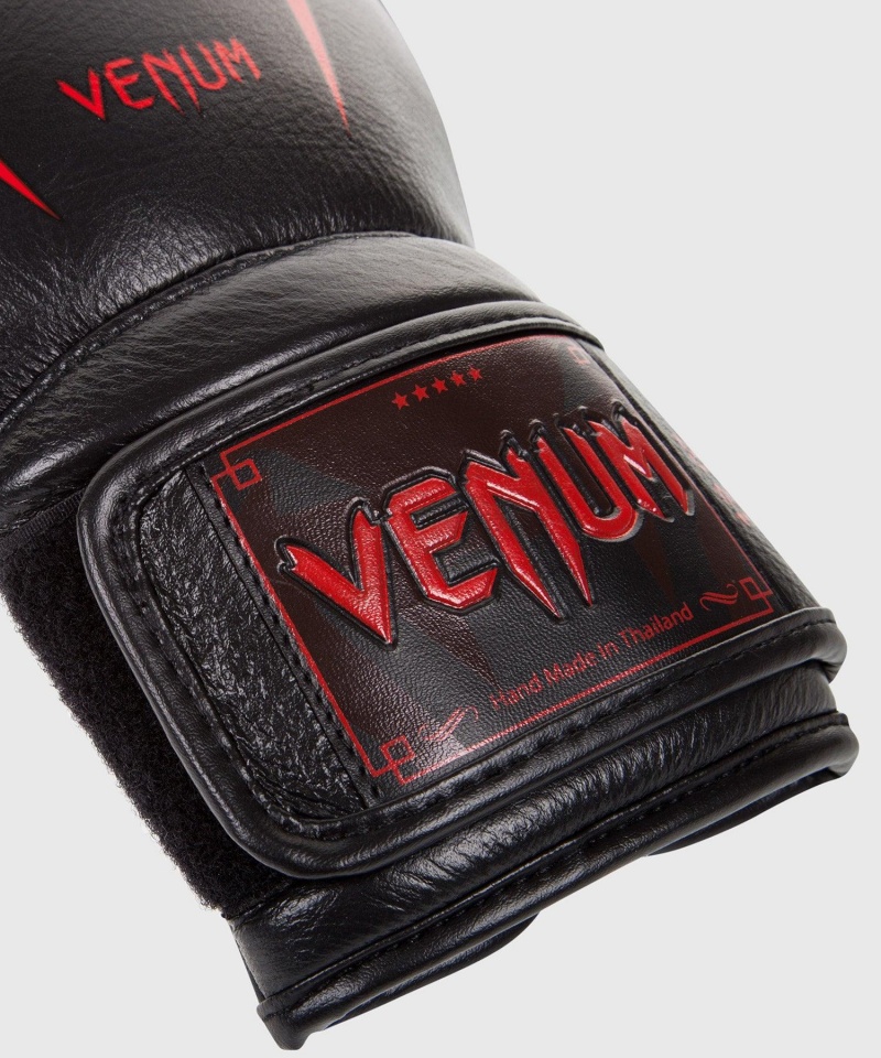 Venum Giant 3.0 Nappa Nahkaiset(Muay Thai) Miesten Nyrkkeilyhanskat Mustat | 41503-CWUO | Suomi