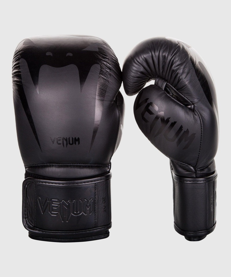 Venum Giant 3.0 Nappa Nahkaiset(Muay Thai) Miesten Nyrkkeilyhanskat Mustat | 12530-IOWN | Suomi