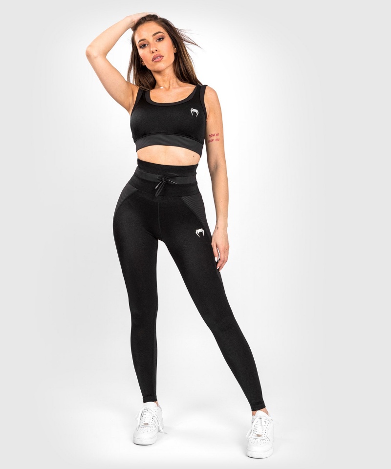 Venum Glow Naisten Leggings Mustat | 12659-IJQA | Suomi