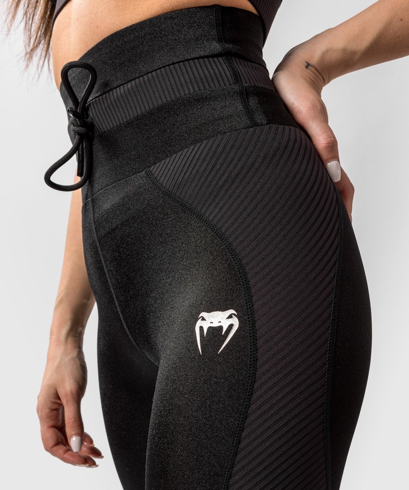 Venum Glow Naisten Leggings Mustat | 12659-IJQA | Suomi