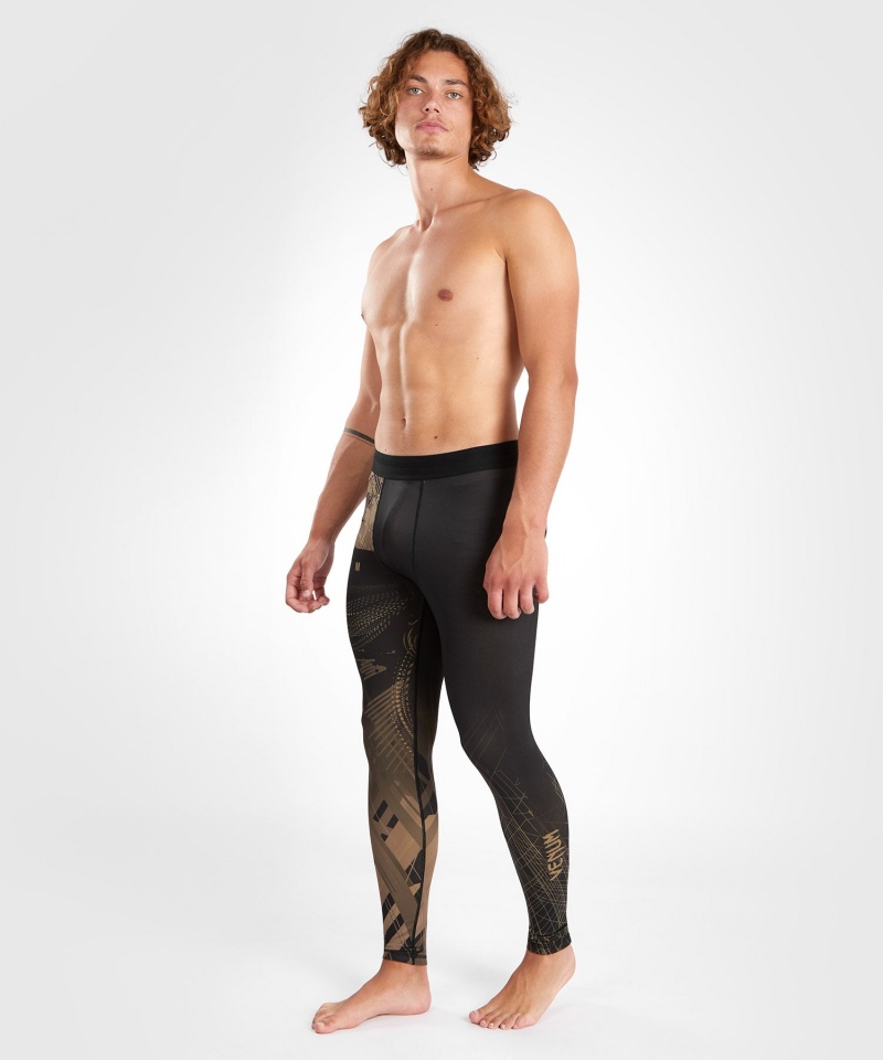 Venum Gorilla Jungle Spats(Compression) Miesten Leggings Mustat Harmaat | 20745-HEIO | Suomi