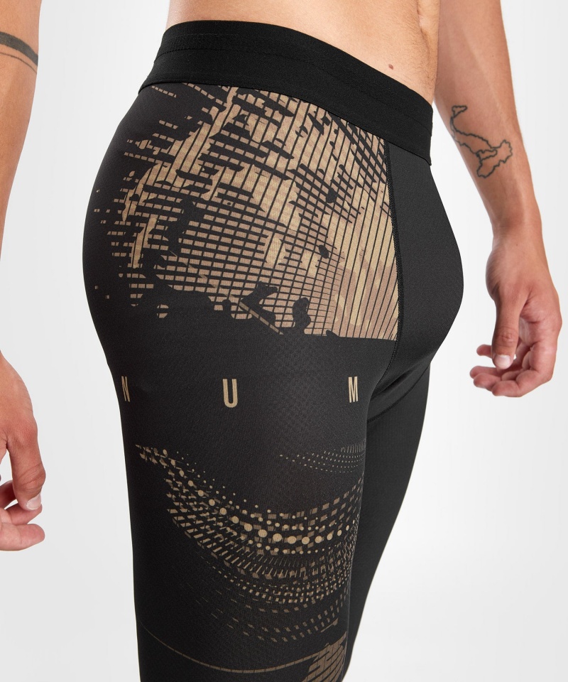 Venum Gorilla Jungle Spats(Compression) Miesten Leggings Mustat Harmaat | 20745-HEIO | Suomi