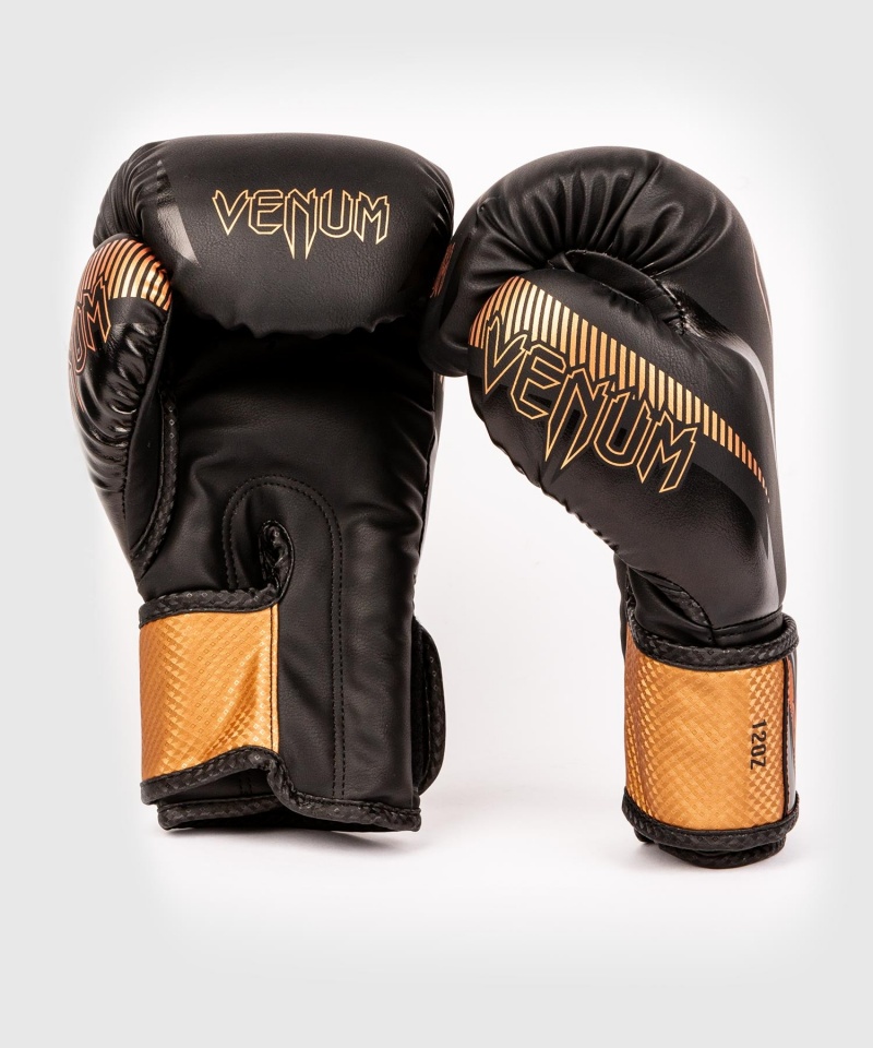 Venum Impact(Muay Thai) Miesten Nyrkkeilyhanskat Mustat | 06237-YADN | Suomi