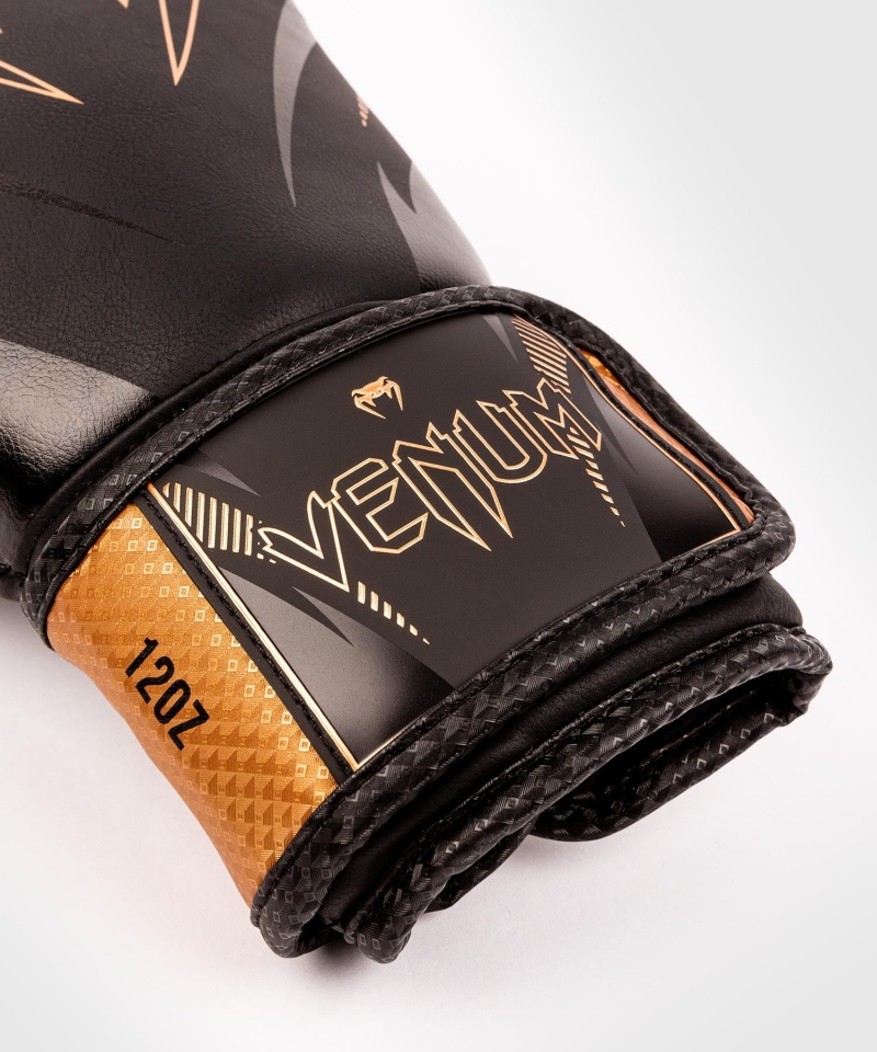 Venum Impact(Muay Thai) Miesten Nyrkkeilyhanskat Mustat | 06237-YADN | Suomi