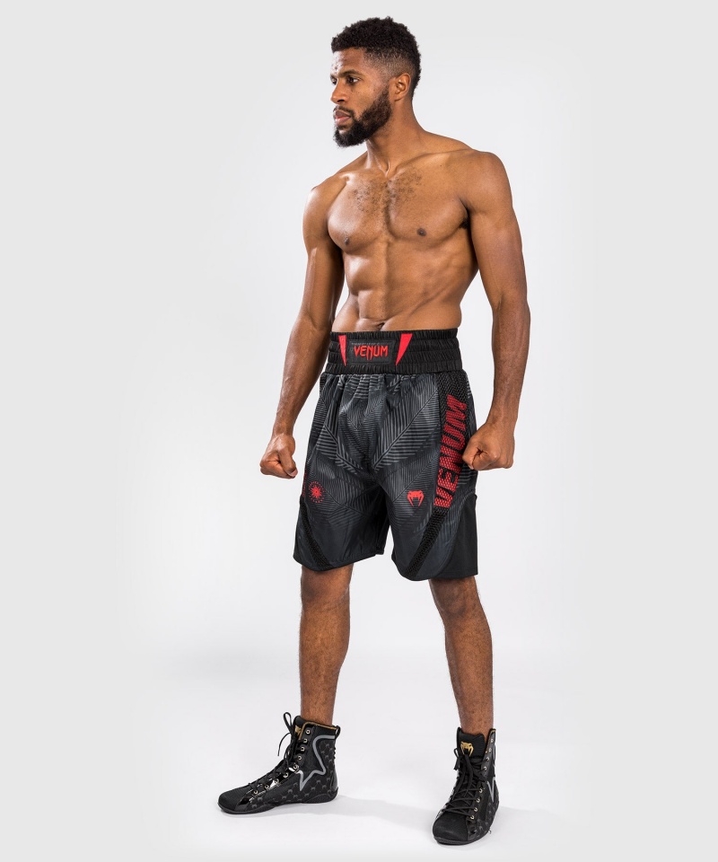 Venum Phantom Boxing Miesten Shortsit Mustat Punainen | 93240-ILTF | Suomi