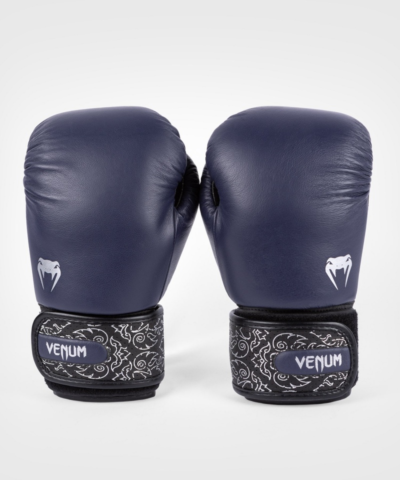 Venum Power 2.0(Muay Thai) Miesten Nyrkkeilyhanskat Laivastonsininen Sininen Mustat | 34896-AFXW | Suomi