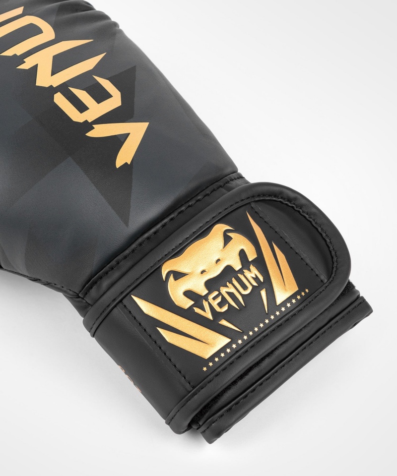 Venum Razor(Muay Thai) Lasten Nyrkkeilyhanskat Mustat Kultaiset | 20674-EZYX | Suomi