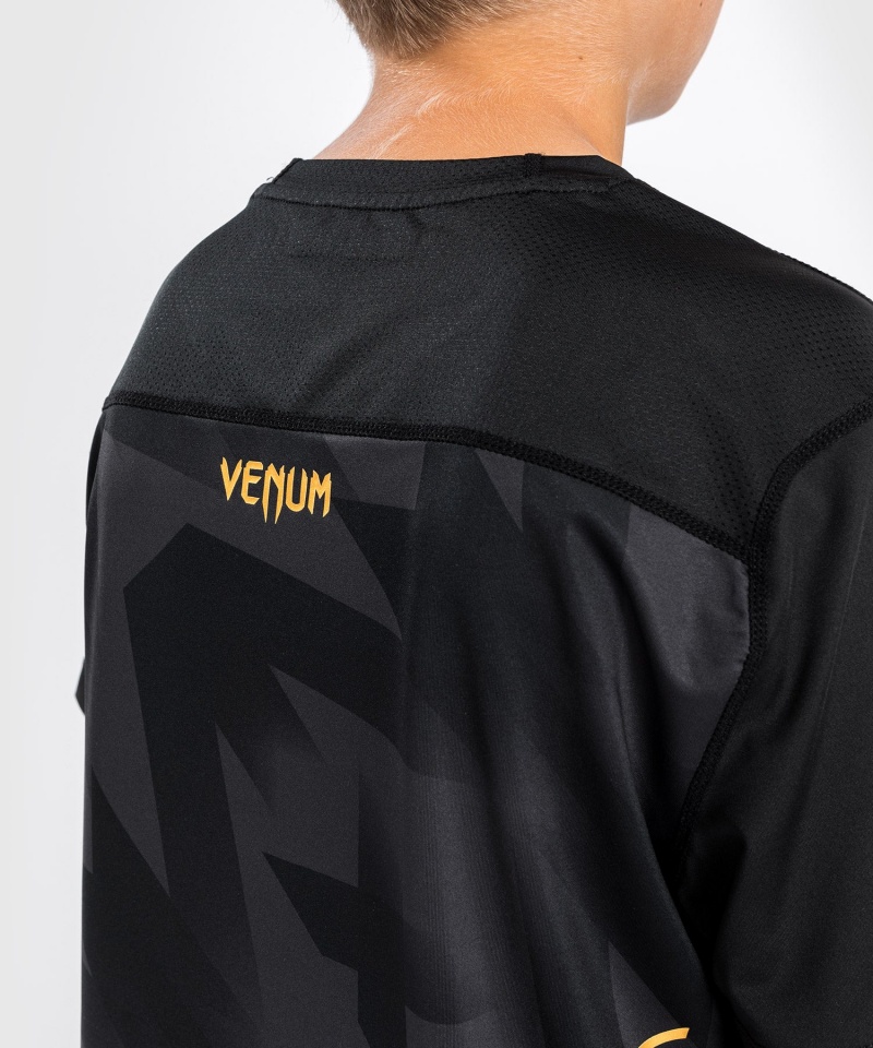 Venum Razor Dry Tech Lasten T-Paita Mustat Kultaiset | 79402-PHIB | Suomi