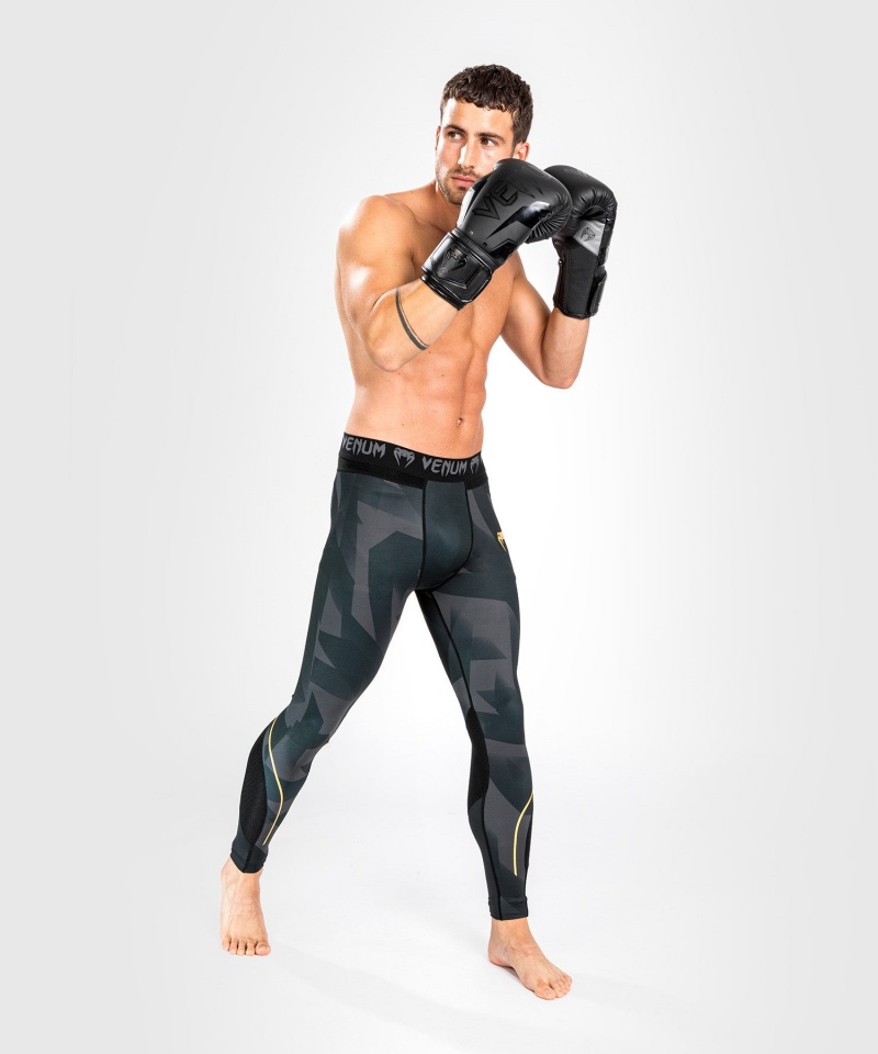 Venum Razor Spats(Compression) Miesten Leggings Mustat Kultaiset | 71829-XDHR | Suomi