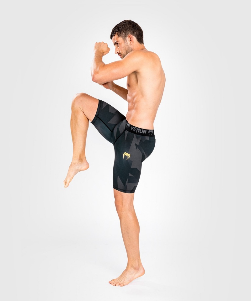 Venum Razor Vale Tudo(Compression) Miesten Shortsit Mustat Kultaiset | 59360-MZHA | Suomi