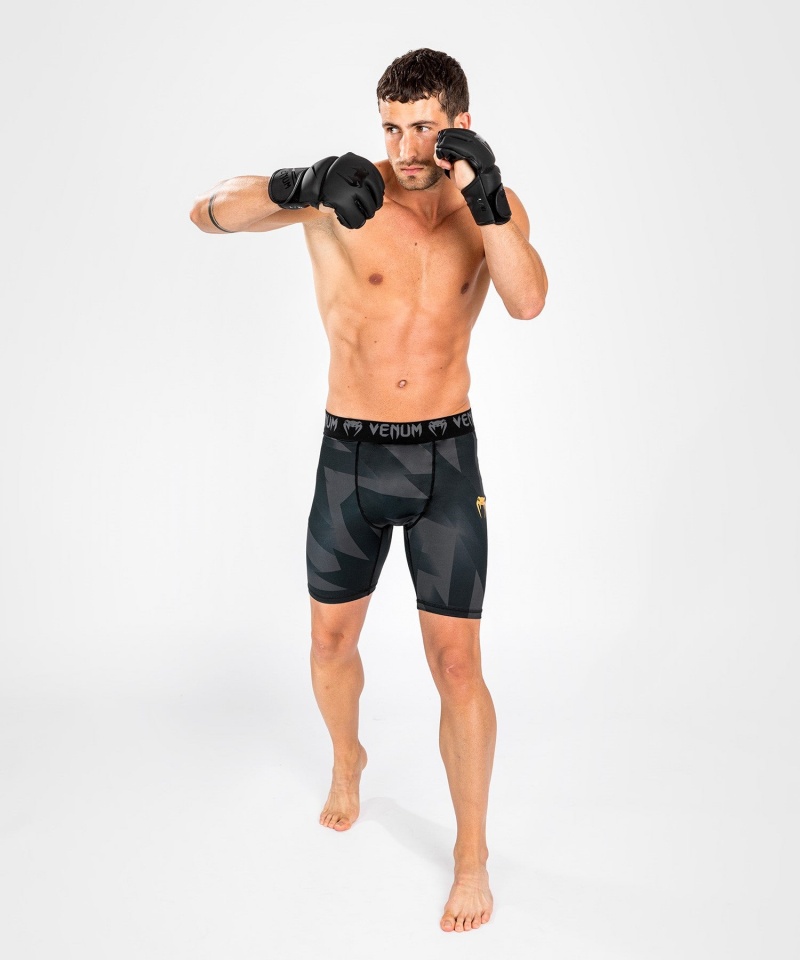 Venum Razor Vale Tudo(Compression) Miesten Shortsit Mustat Kultaiset | 59360-MZHA | Suomi