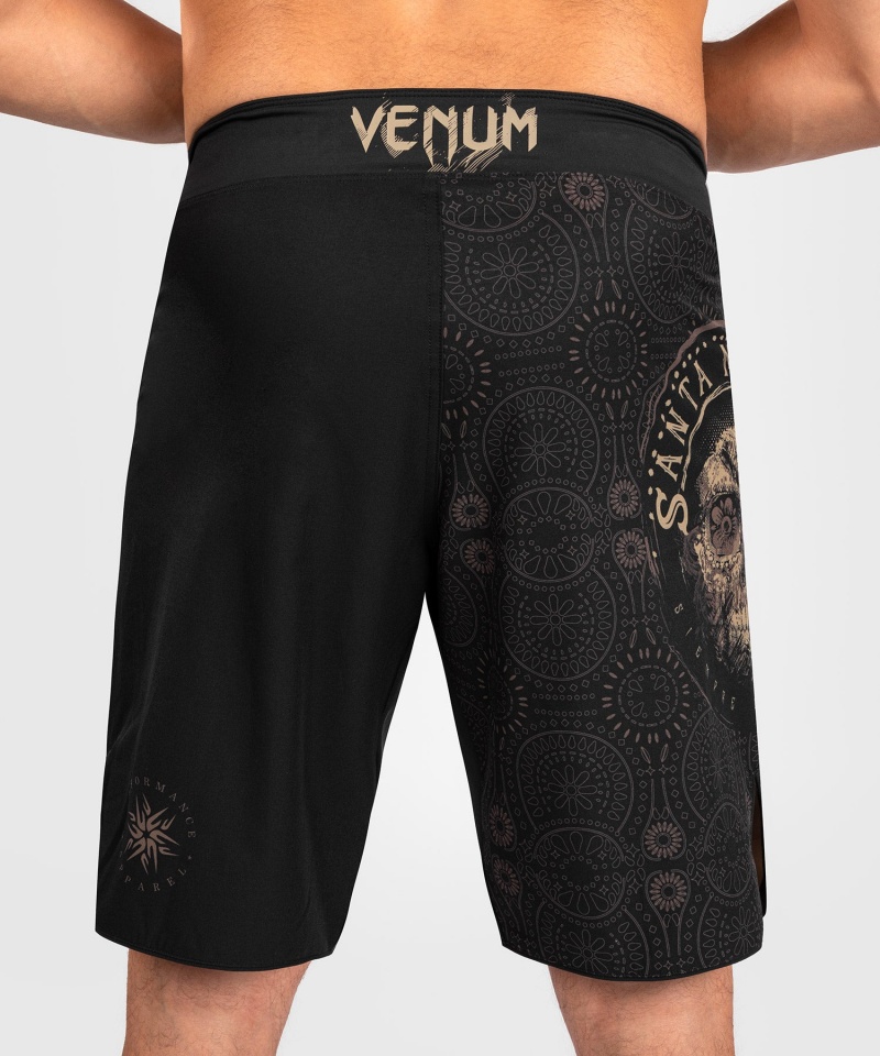 Venum Santa Muerte Dark Side Miesten Nyrkkeilyshortsit Mustat Ruskea | 81927-MUWQ | Suomi