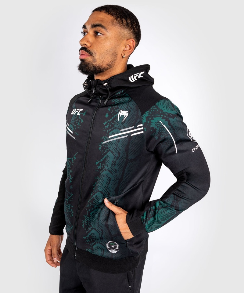 Venum UFC Adrenaline by Venum Authentic Fight Night Emerald Edition Walkout Miesten Huppari Vihreä Mustat | 37582-NCVT | Suomi