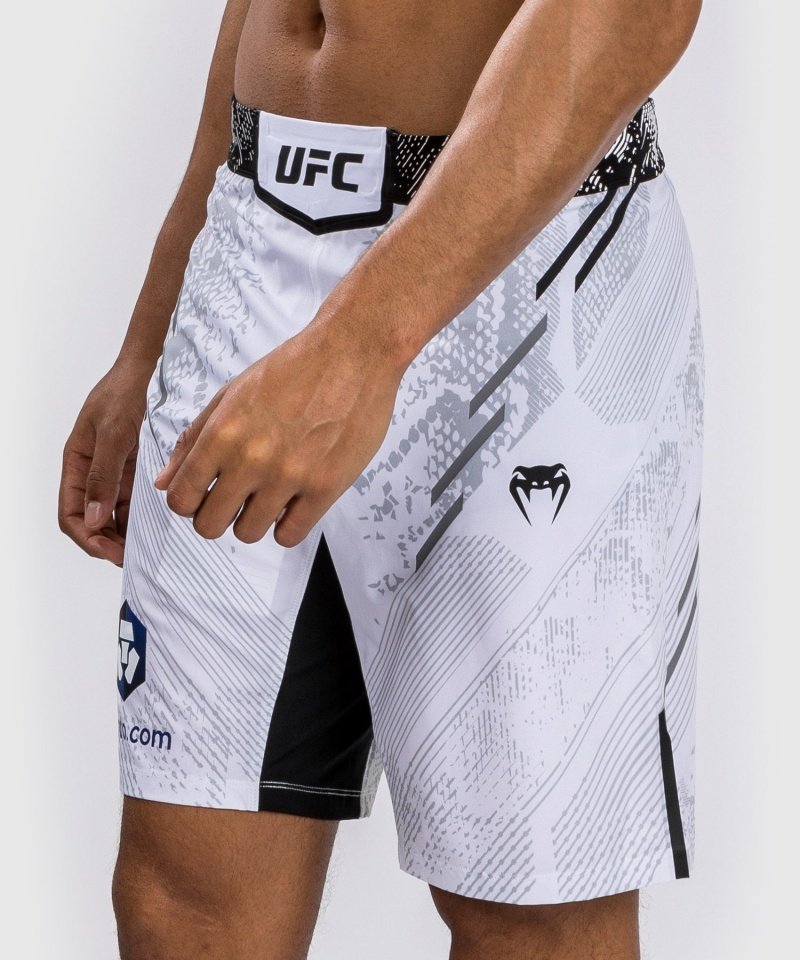 Venum UFC Adrenaline by Venum Authentic Fight Night Long Fit Miesten Nyrkkeilyshortsit Valkoinen | 48275-NPUI | Suomi