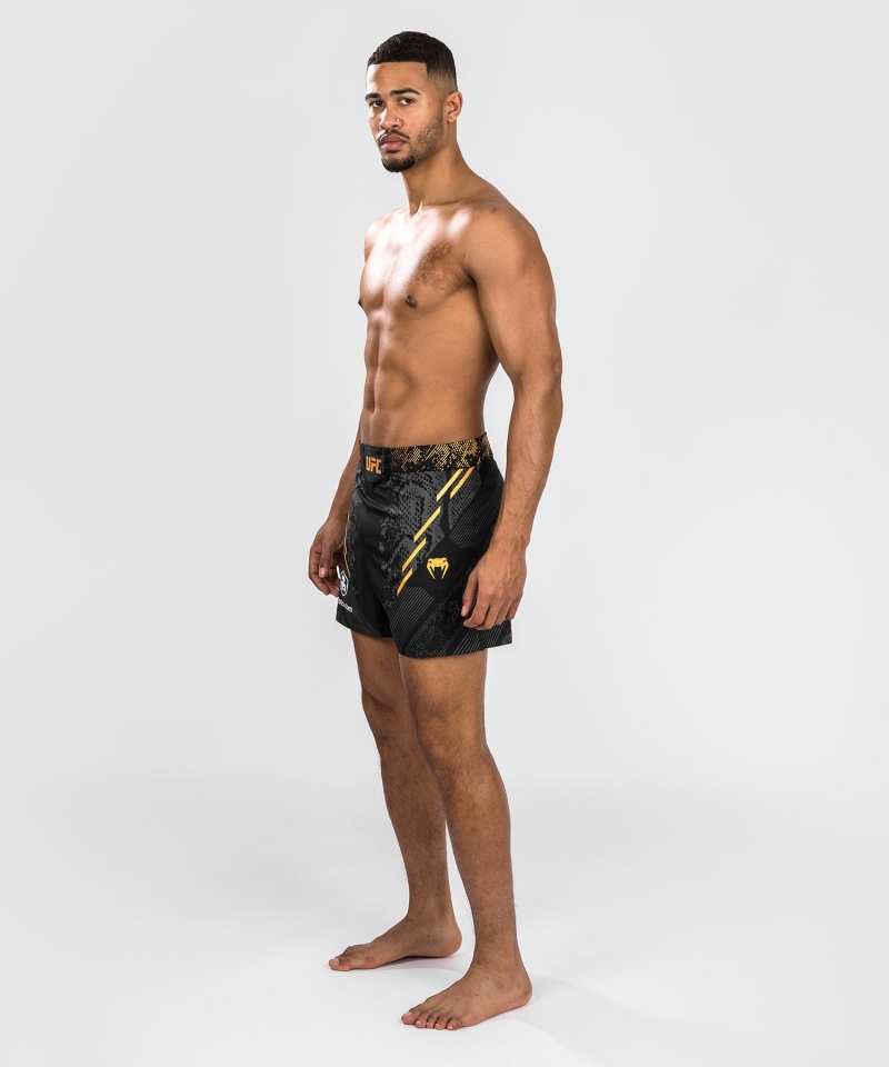 Venum UFC Adrenaline by Venum Authentic Fight Night Lyhyt Fit Miesten Nyrkkeilyshortsit Kultaiset | 91572-YGWB | Suomi