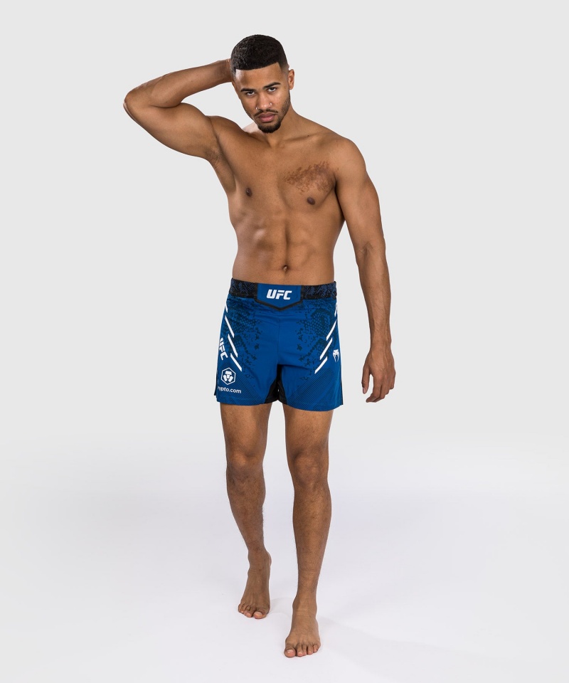 Venum UFC Adrenaline by Venum Authentic Fight Night Lyhyt Fit Miesten Nyrkkeilyshortsit Sininen | 03927-NXKS | Suomi