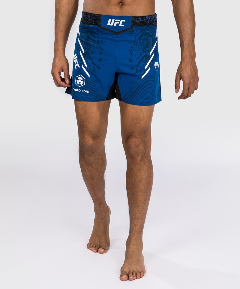 Venum UFC Adrenaline by Venum Authentic Fight Night Lyhyt Fit Miesten Nyrkkeilyshortsit Sininen | 03927-NXKS | Suomi